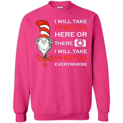 Photographer T-shirt I Will Take Photos Here Or There I Will Take Photos Everywhere Heliconia