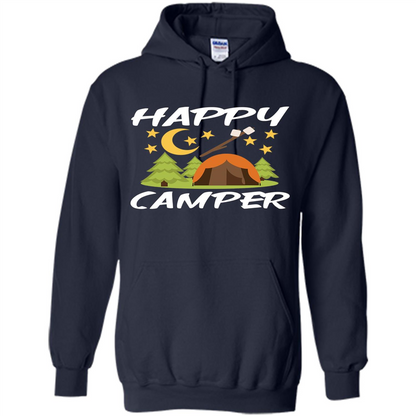 Happy Camper T-shirtt - Outdoor Night Sky Navy