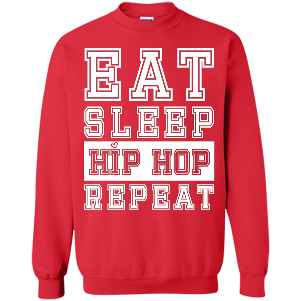Eat Sleep Hip Hop Repeat T-shirt Red