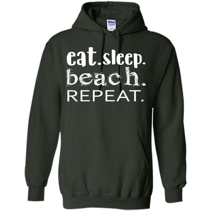 Eat Sleep Beach Repeat T-shirt Forest Green