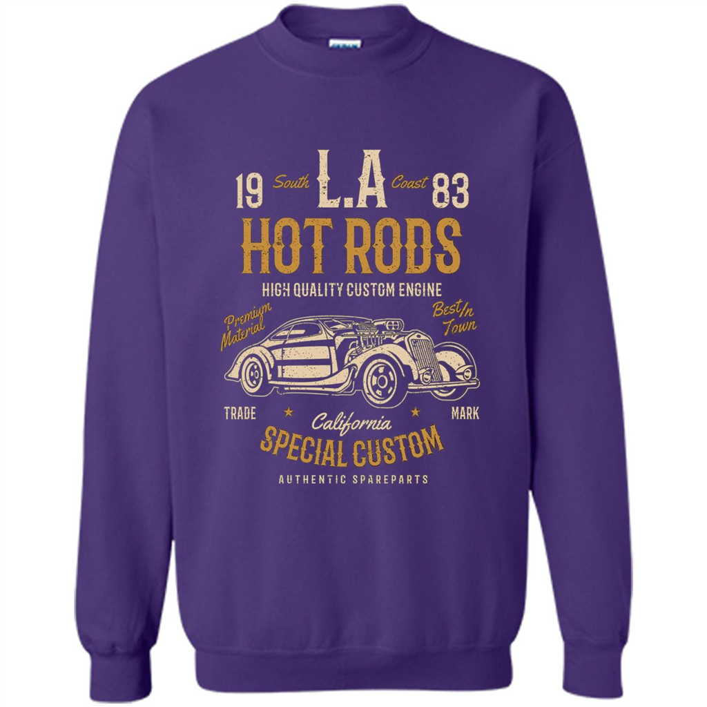 L.A. Hot Rods Classic Car T-shirt T-shirt Orange