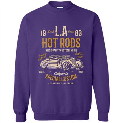 L.A. Hot Rods Classic Car T-shirt T-shirt Orange