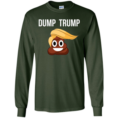 Dump Trump - Poop Emoji T-shirt Forest Green