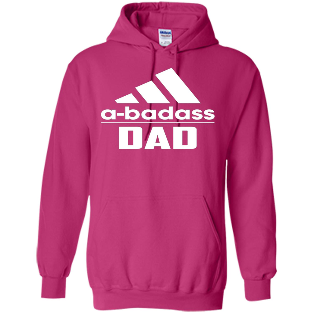 Fathers Day T-shirt A Badass Dad Heliconia