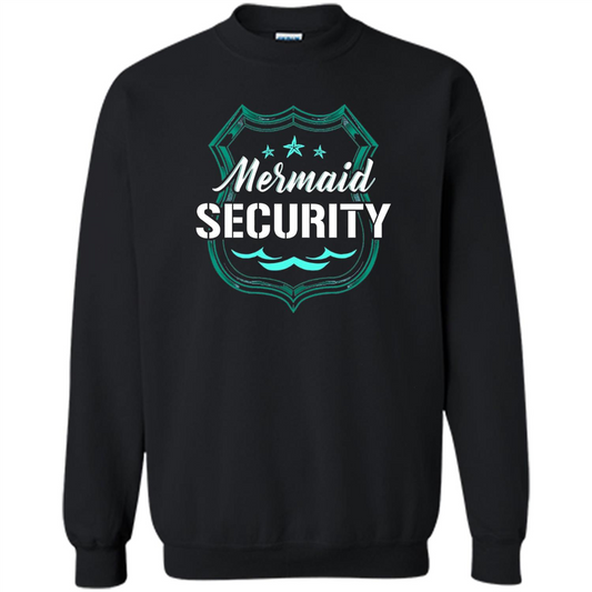 Mermaid Security T-shirt Black