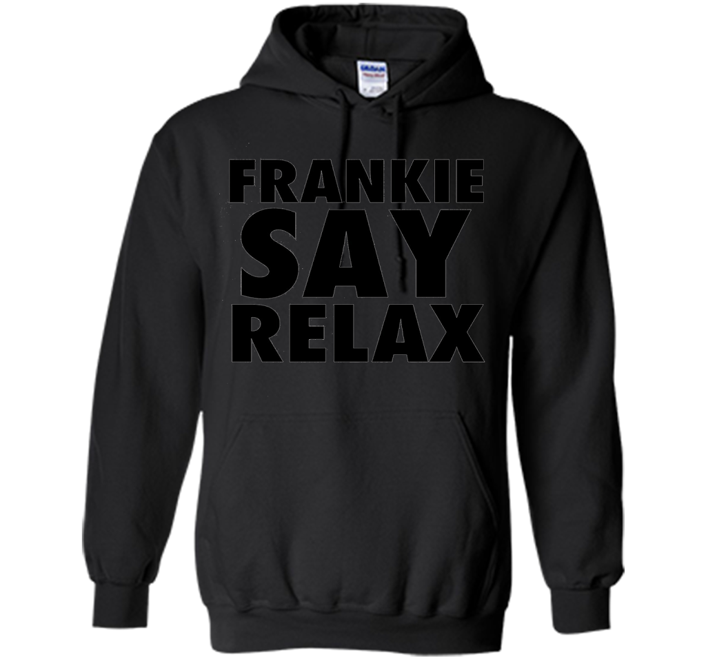 Frankie Say Relax T-Shirt 1980s Retro Clothing 80s Apparel cool shirt Black