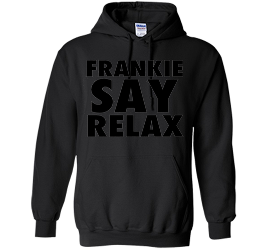 Frankie Say Relax T-Shirt 1980s Retro Clothing 80s Apparel cool shirt Black