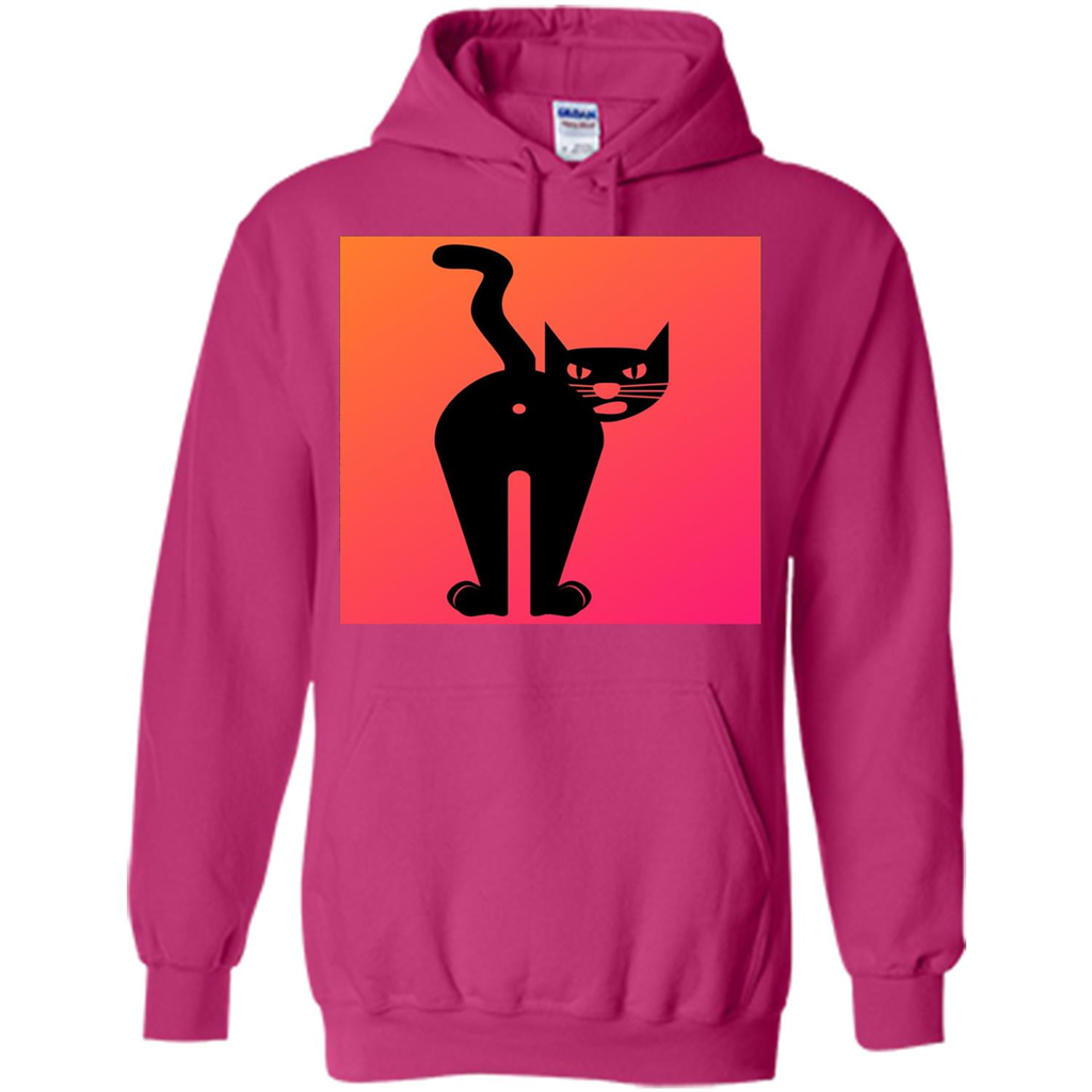 Cat Butt T-shirt Funny Cat Attitude T-shirt Heliconia