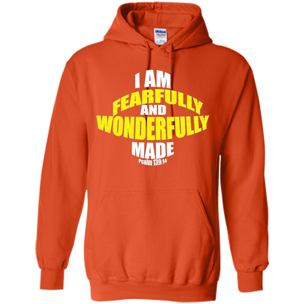 Fearfully And Wonderfully Made Christian T-Shirt Orange