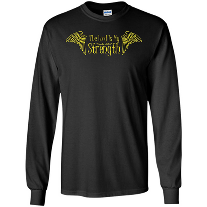 Christian T-shirt The Lord Is My Strength Black