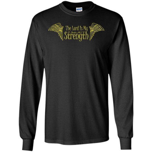 Christian T-shirt The Lord Is My Strength Black