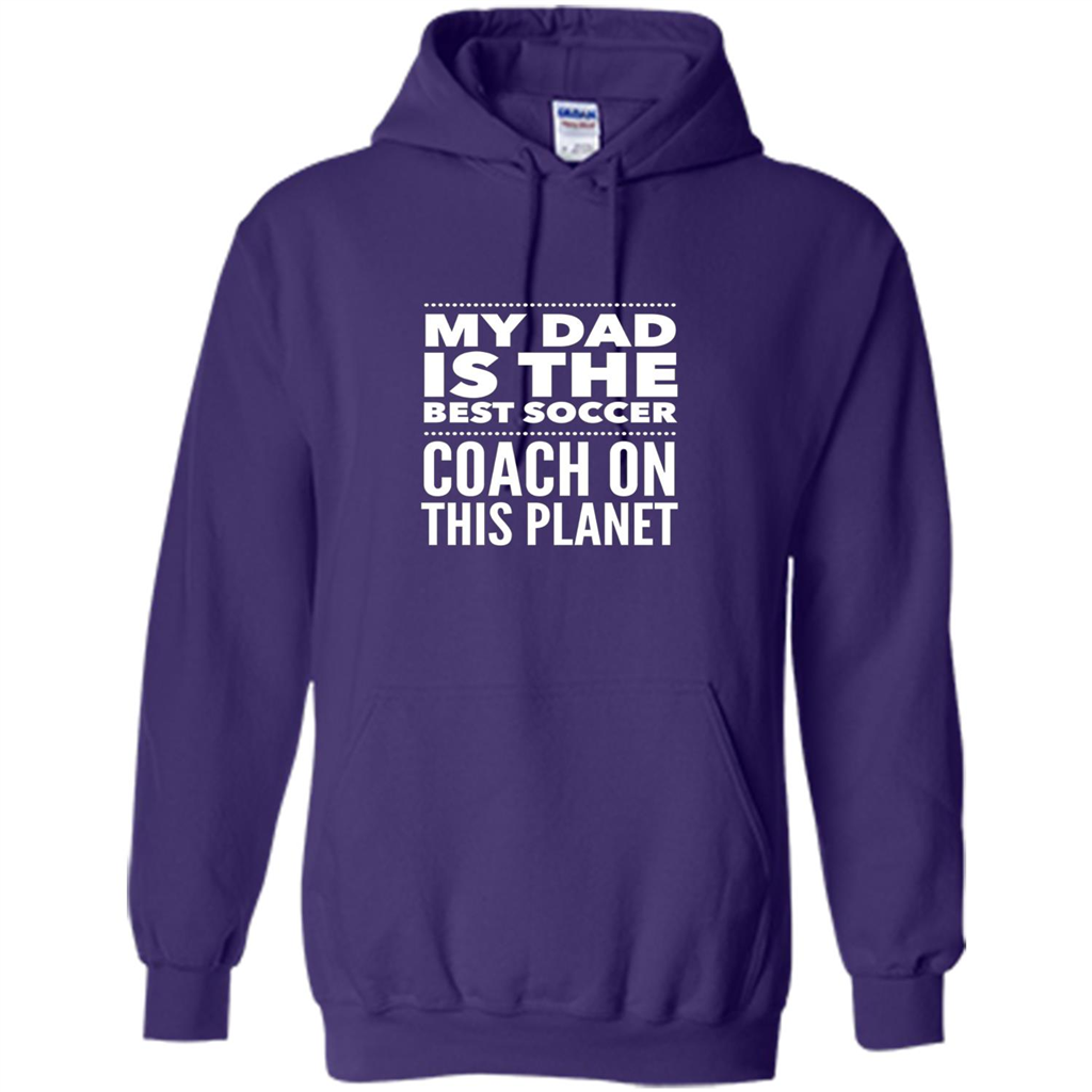My Dad is The Best Coach on The Planet T-shirt Purple