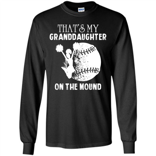 Baseball T-shirt That’s My Granddaughter On The Mound Black