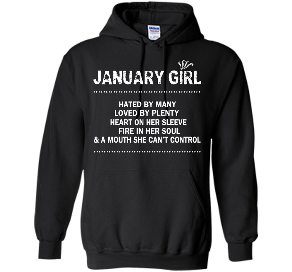January Girl Hated By Many Loved By Plenty T-shirt Black
