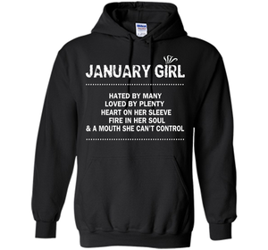 January Girl Hated By Many Loved By Plenty T-shirt