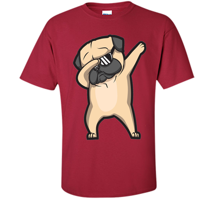 Dabbing Pug Shirt - Cute Funny Dog Dab T-Shirt t-shirt Cardinal