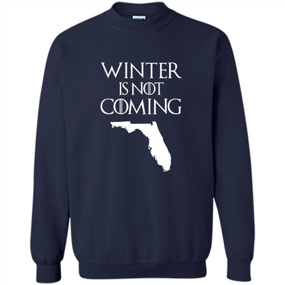 Florida Funny T shirt Winter Is Not Coming Navy