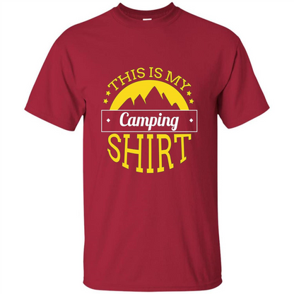 This Is My Camping T-Shirt For Hiking And Exploring Cardinal