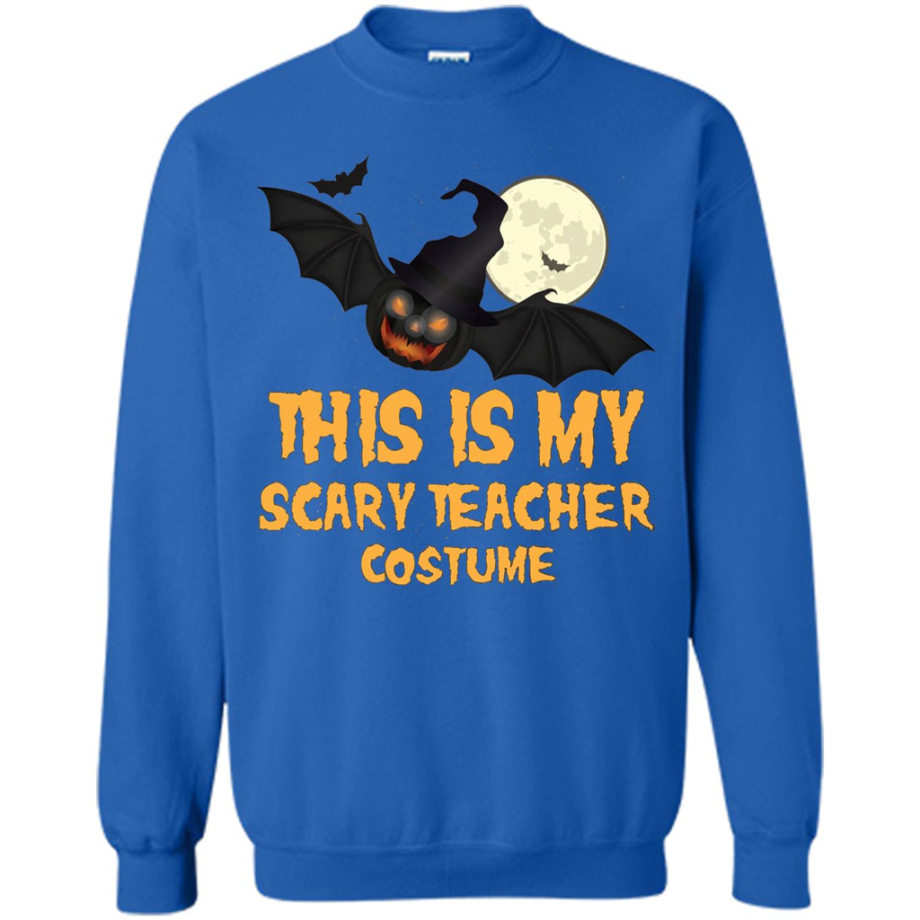 Funny Halloween Teacher T-shirt This is My Scary Teacher Costume Royal