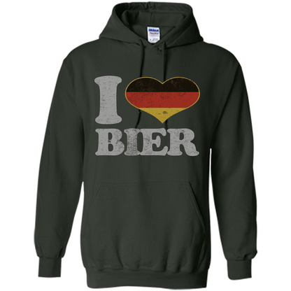Oktoberfest T Shirt Germany Drinking Beer I Love Bier T-shirt Forest Green