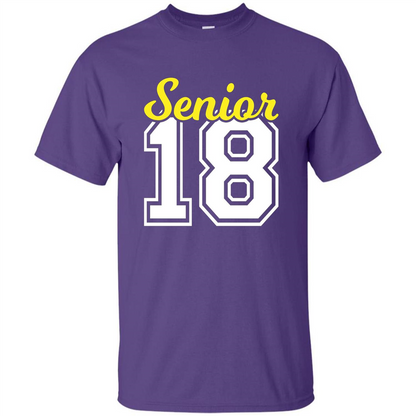 Senior Class of 2018 Jersey Style T-shirt Purple