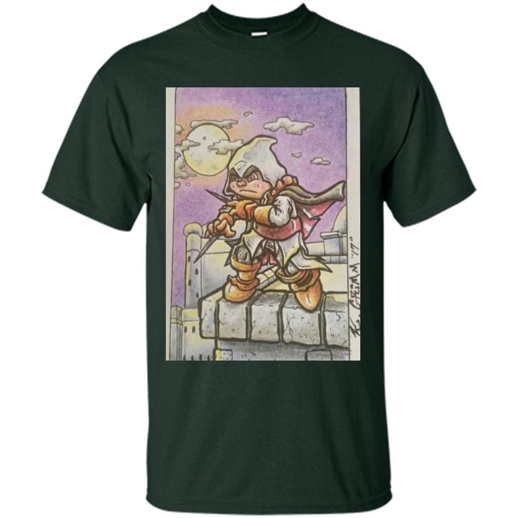 Assassin - Walk Under A Full Moon's Light T-Shirt Forest Green