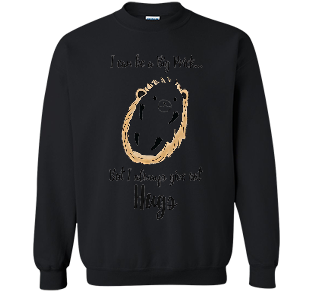 Hedgehog Hugs T-Shirt cool shirt Black