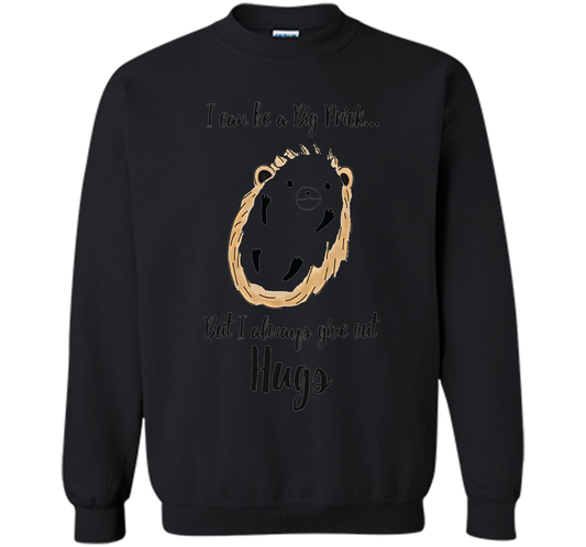 Hedgehog Hugs T-Shirt cool shirt Black
