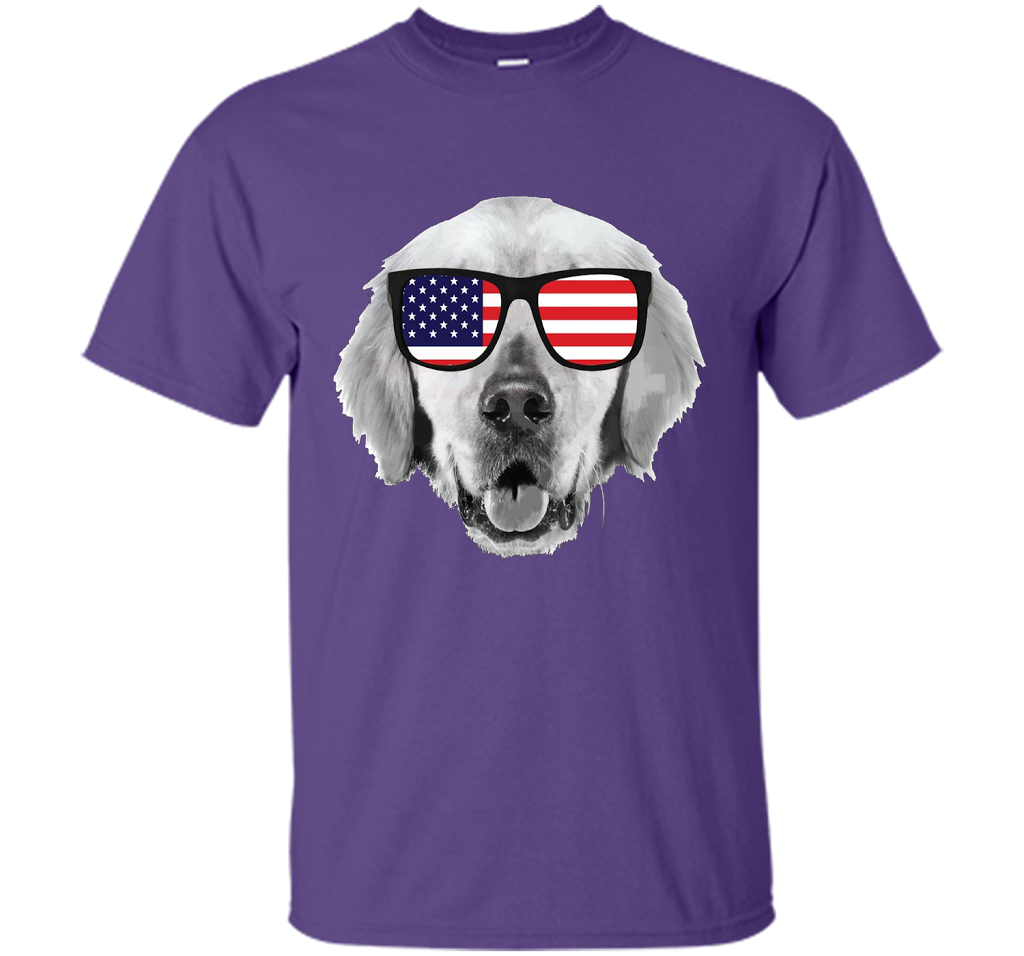 Labor Day T shirt USA Patriotic Dog Pappy American Flag cool shirt Purple
