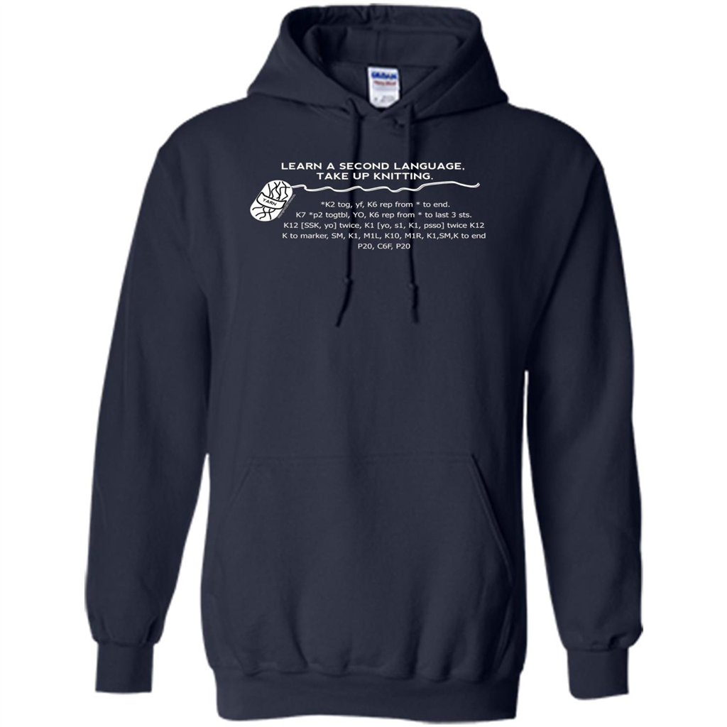 Funny Knitting T-shirt Knitting Gift Shirt Navy