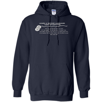 Funny Knitting T-shirt Knitting Gift Shirt Navy