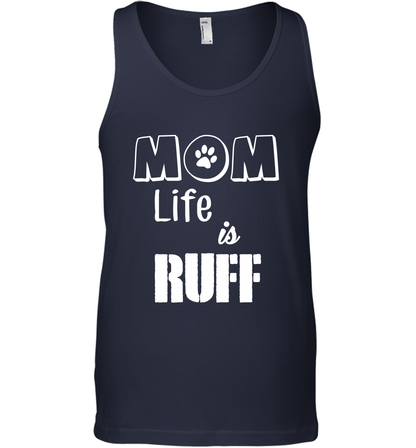 Mom Life Is Ruff Shirt Mommy Shirt Tank Top Tank Top Navy