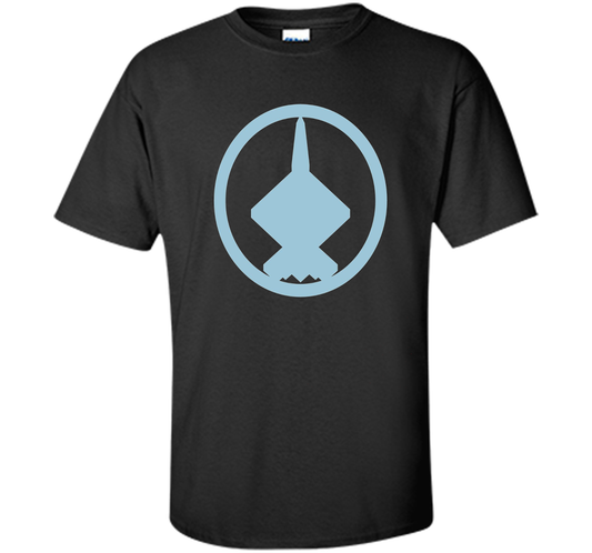 YF-23 (Blue) Air Force Military Fighter Jet T-shirt Black S