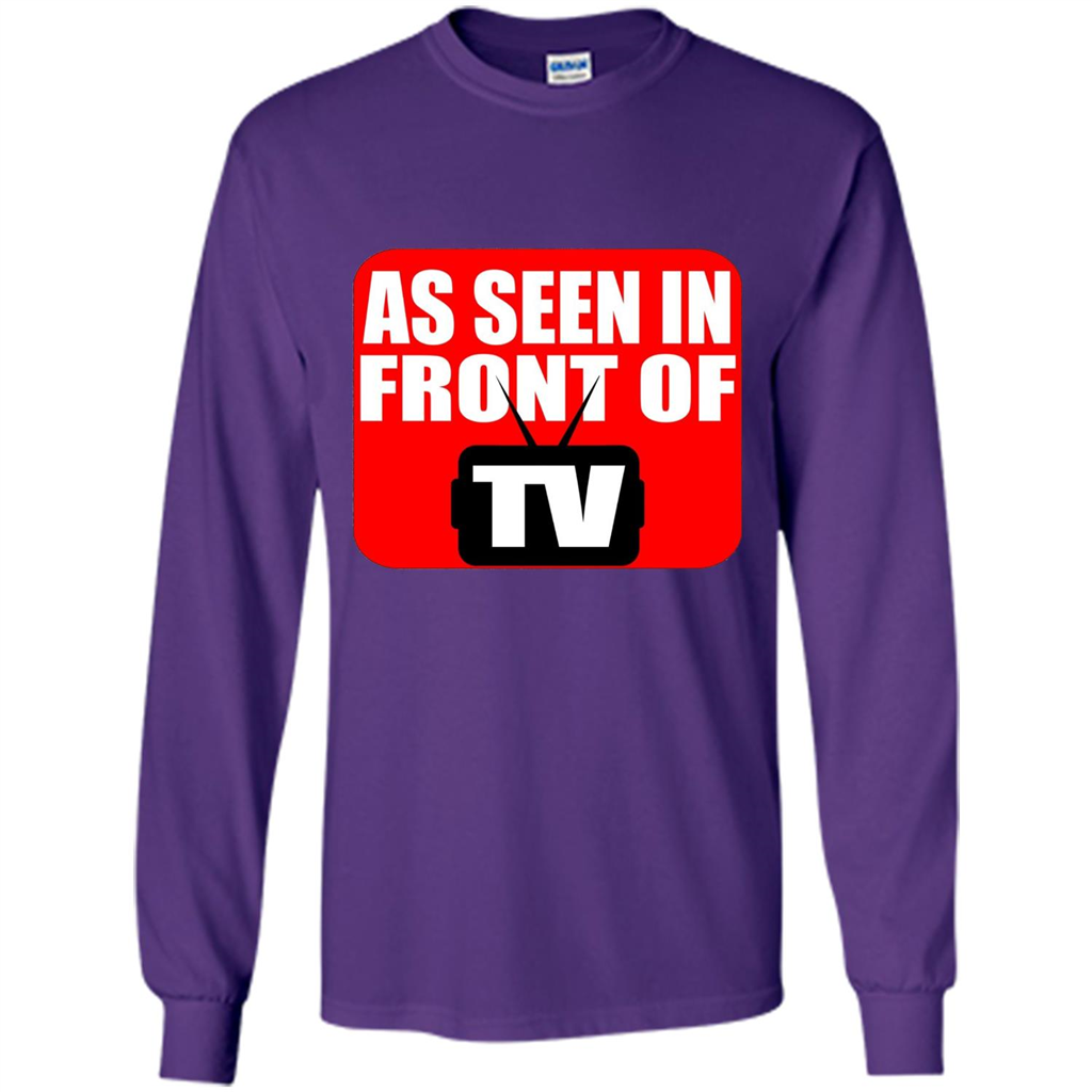 As Seen In Front Of TV T-shirt Purple