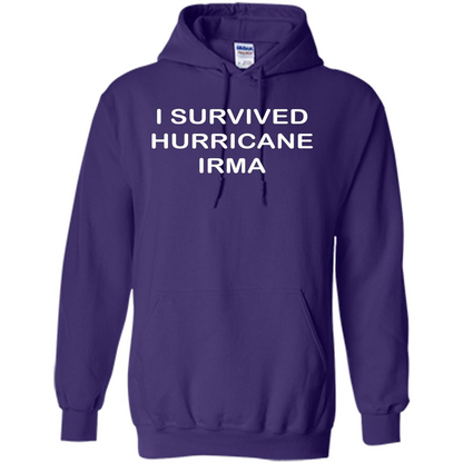 I Survived Hurricane Irma T-shirt Purple