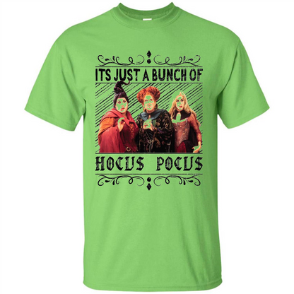 It'S Just A Bunch Of Hocus Pocus Halloween T-shirt Lime