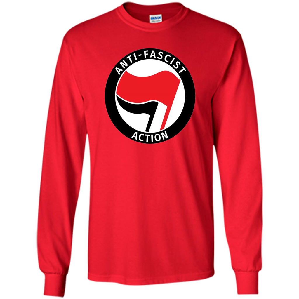 Anti - Fascist Action T-shirt Red