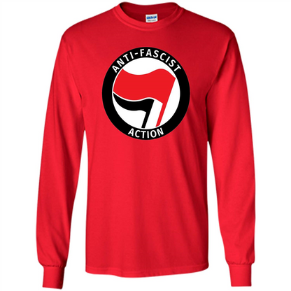 Anti - Fascist Action T-shirt Red