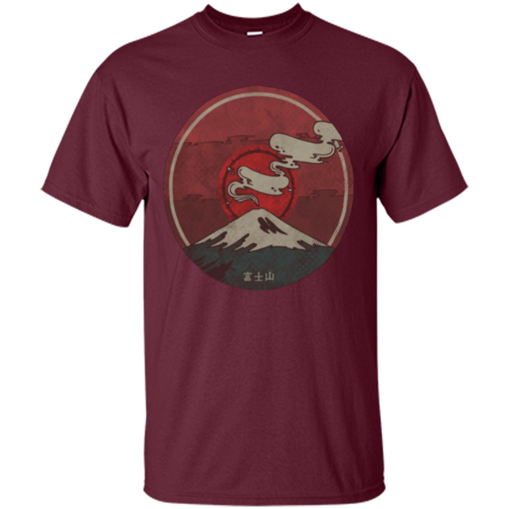 Mount Fuji T-shirt Maroon