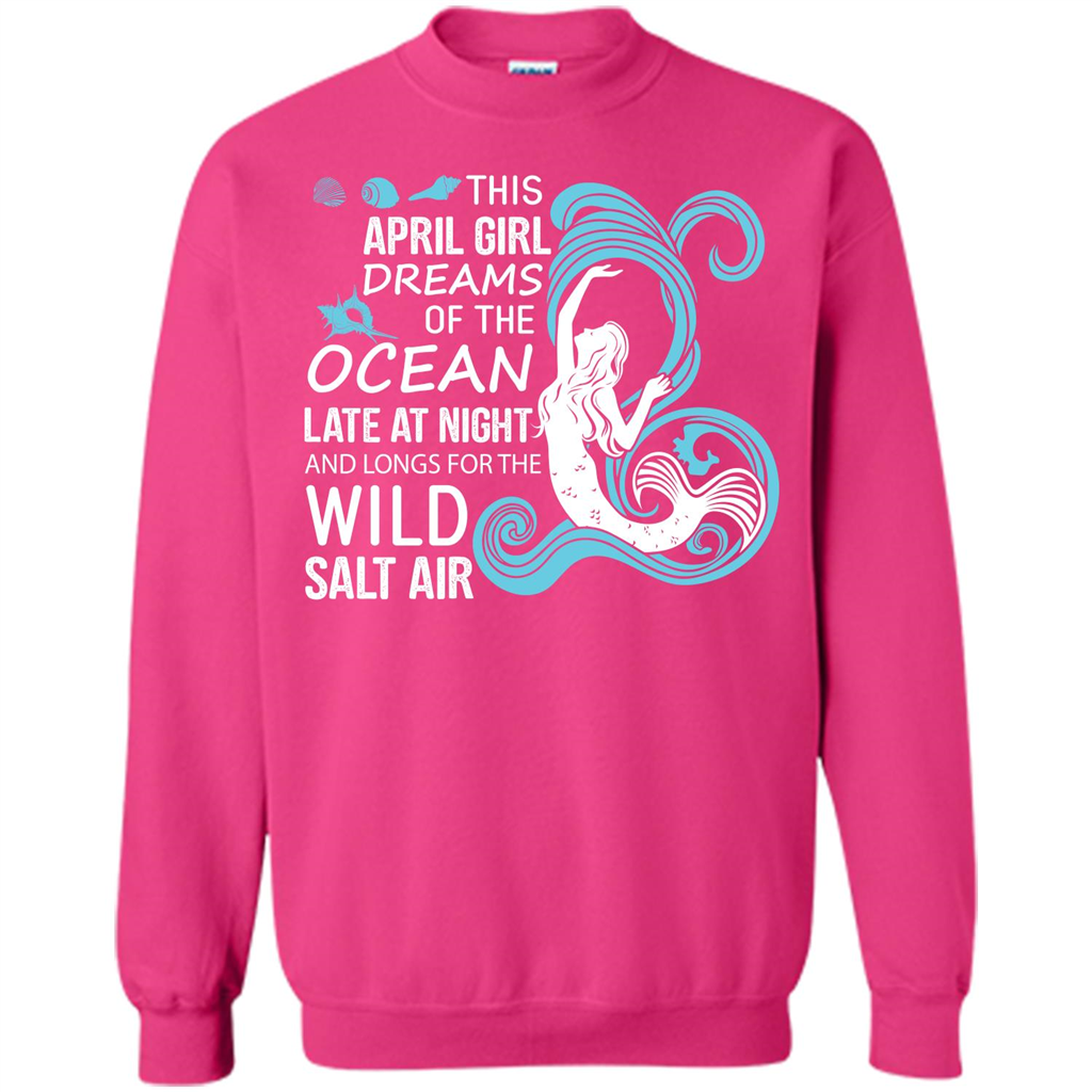 This April Girl Dreams Of The Ocean Late At Night T-shirt Heliconia