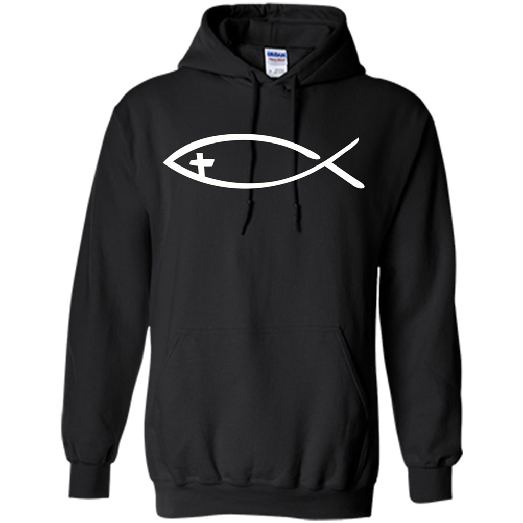 Christian T-shirt Jesus fish T-shirt Orange