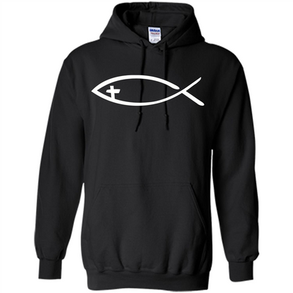 Christian T-shirt Jesus fish T-shirt Orange