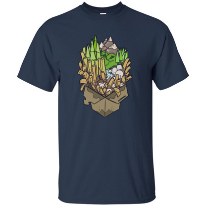 Poutine Forest T-shirt Navy