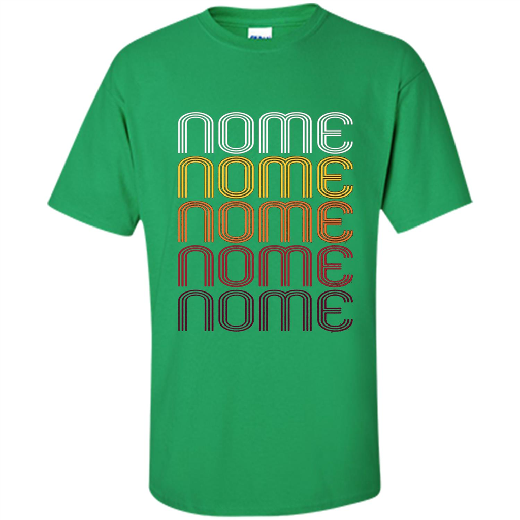 Nome, Vintage Style Alaska T-shirt Irish Green