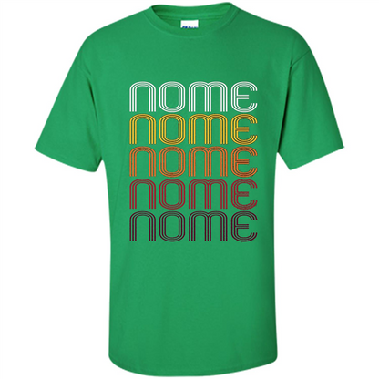 Nome, Vintage Style Alaska T-shirt Irish Green
