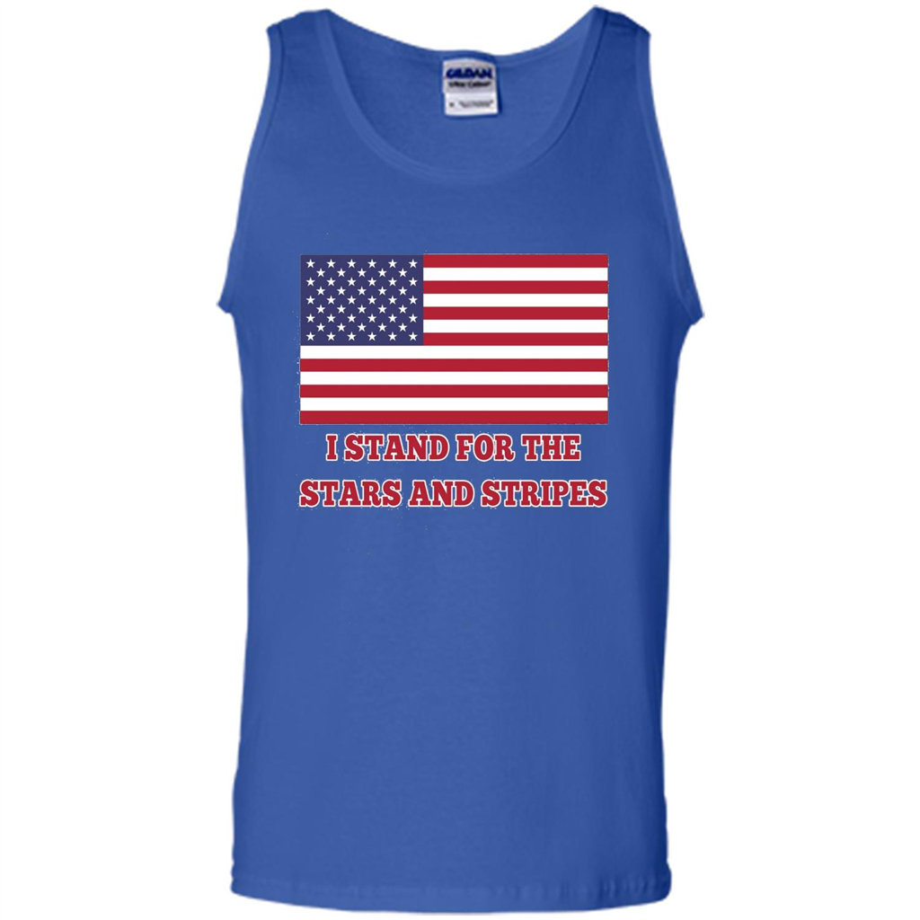 I Stand For The Star And Stripes American Flag T-shirt Royal