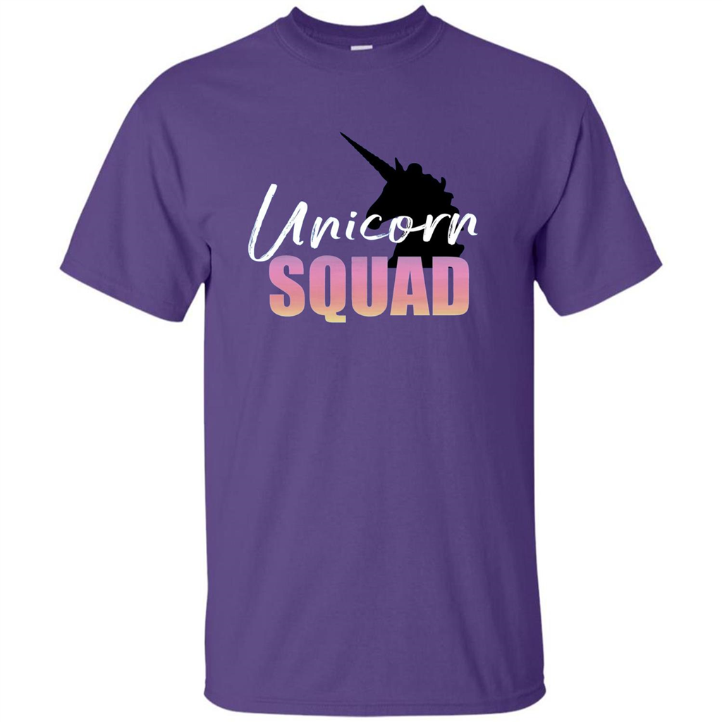 Unicorn Squad Rainbow Unicorns T-Shirt Purple