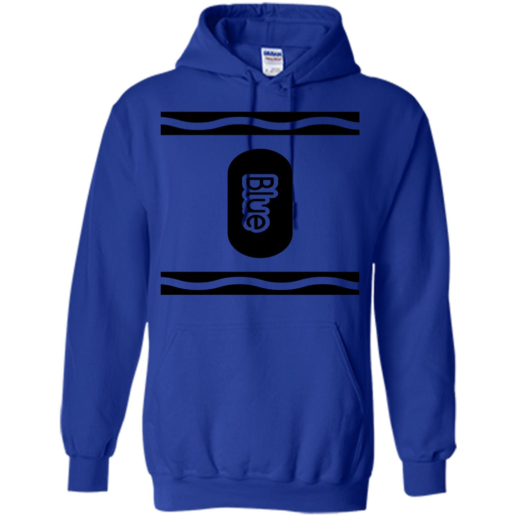 Blue Crayon Halloween Costume T-shirt Royal