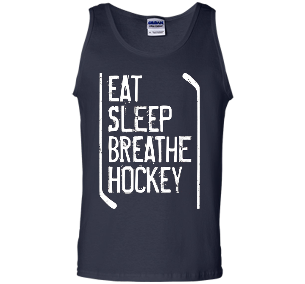 Hockey T-shirt Eat Sleep Breathe Hockey Navy