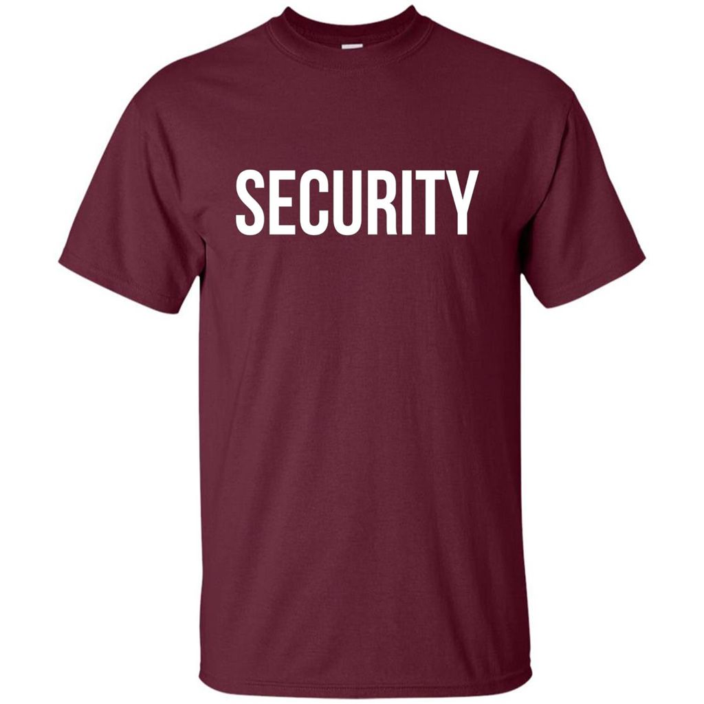 Security T-shirt Maroon